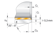 衬套 EGB9050-E40, 滑套，免维护，带钢衬